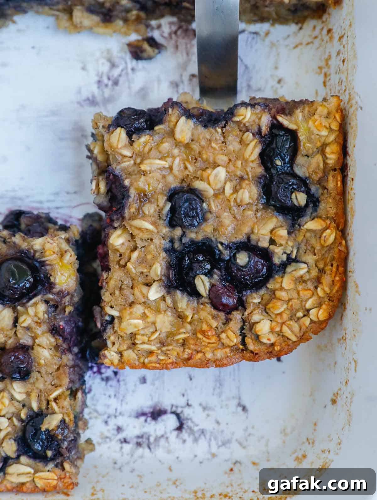 baked oatmeal in a dish