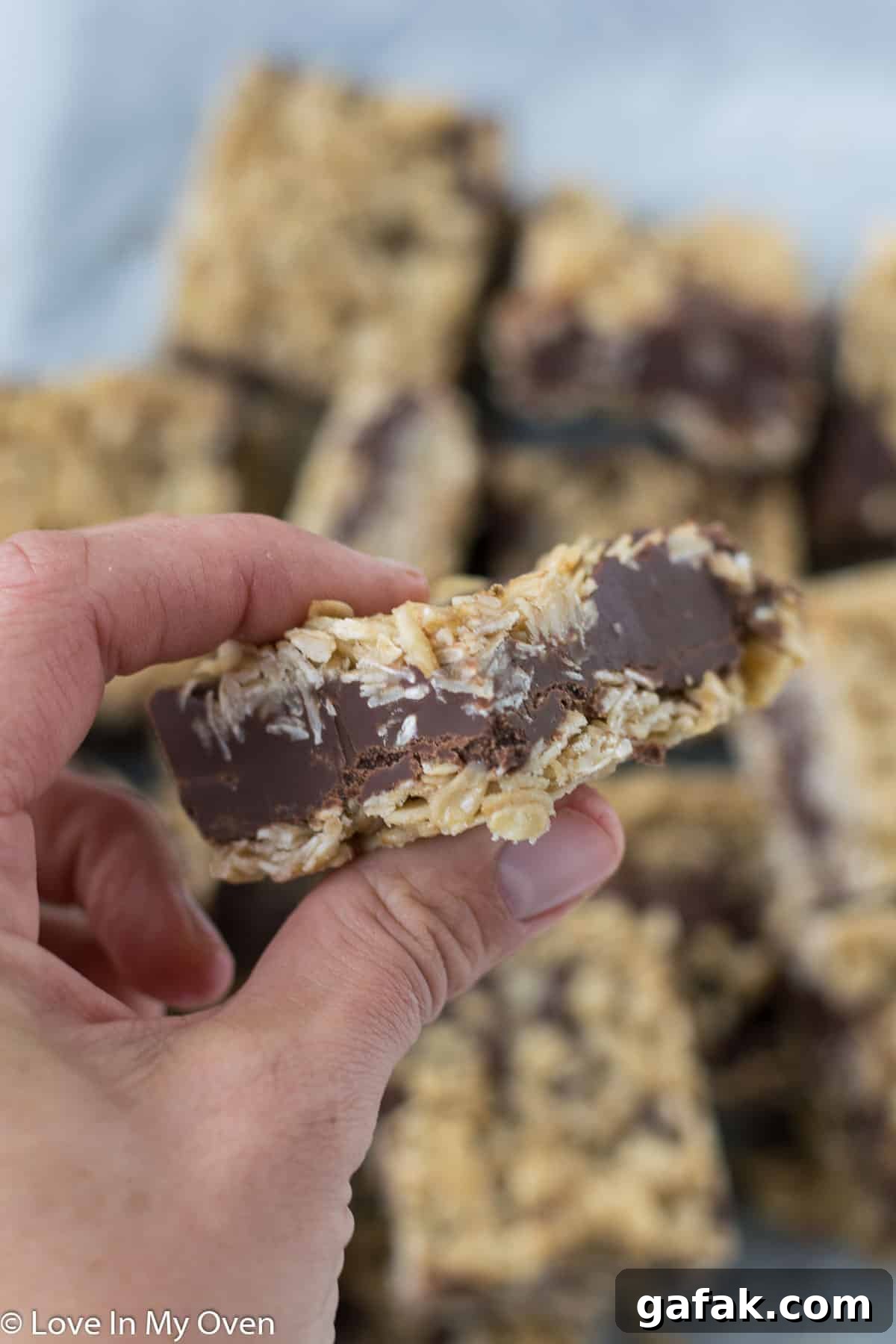 oatmeal fudge bars