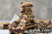 gluten free oatmeal fudge bars