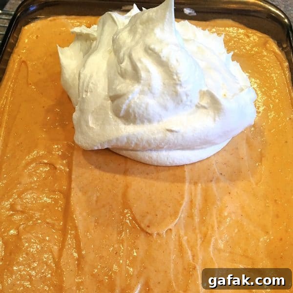 Creamy Layered Pumpkin Dessert with Gingersnap Crust 8 pumpkin-lush-step-3