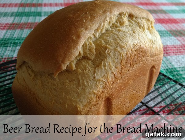 Bread Machine Beer Bread