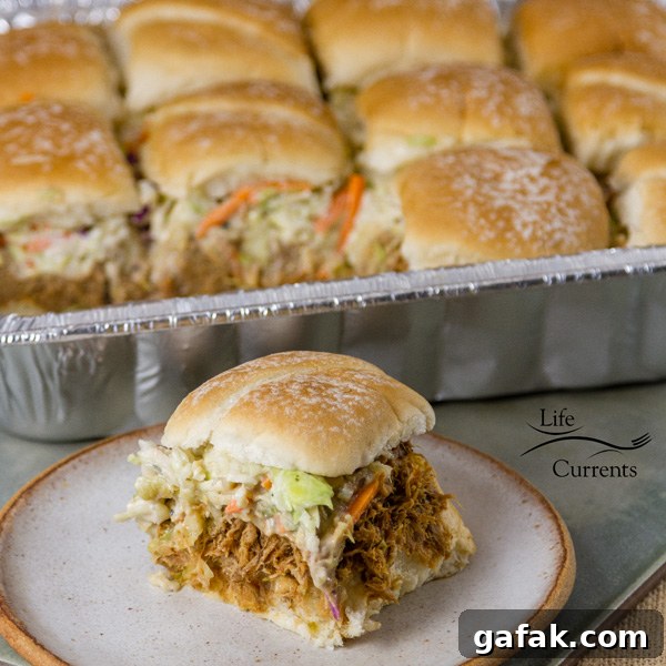 Crock pot Pulled Pork Sliders