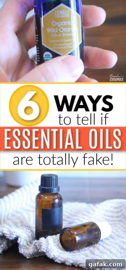 how to tell fake essential oils