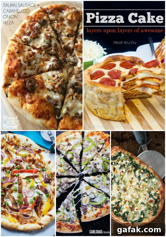 Freshly baked pizzas on a board