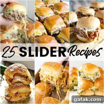 Mini sliders on a platter