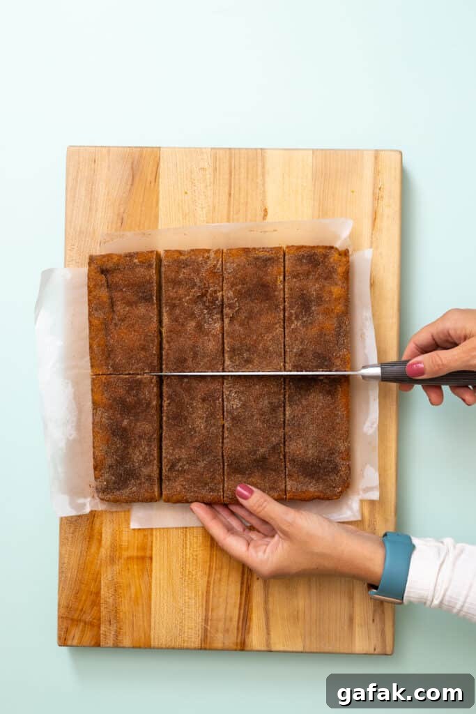 Cutting Blondies into squares