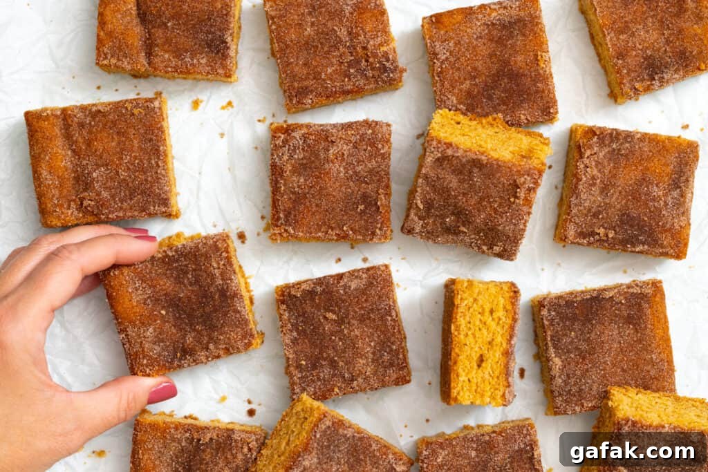 Sneaking a Brown Butter Snickerdoodle Blondie square
