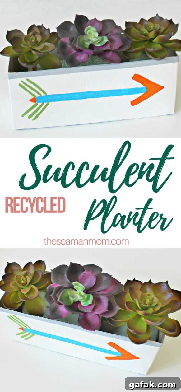 DIY succulent planter