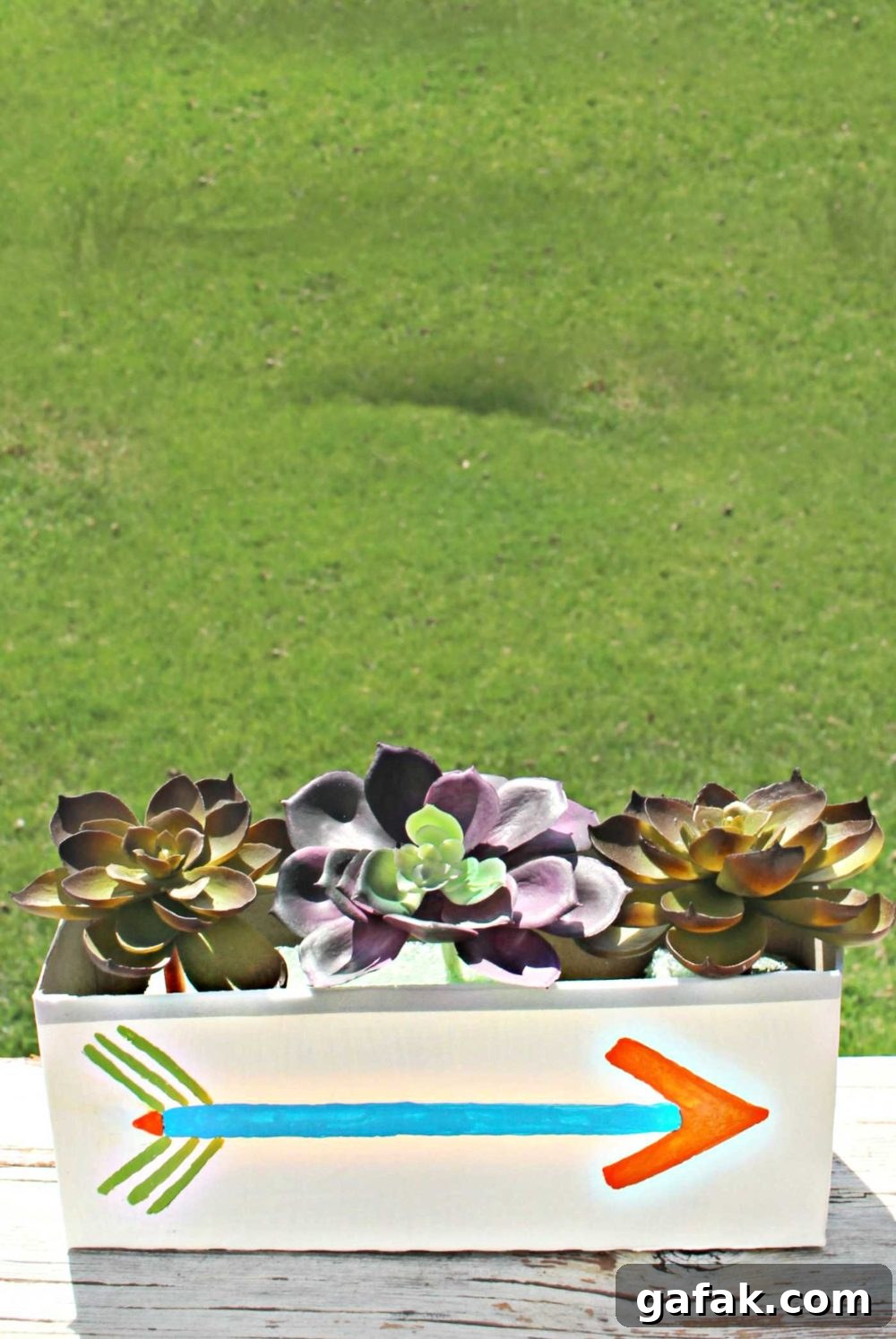 DIY succulent planter box