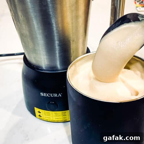 Sugar Free Vanilla Latte made without an espresso machine
