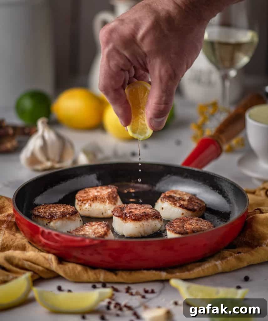 Perfectly Seared Scallops