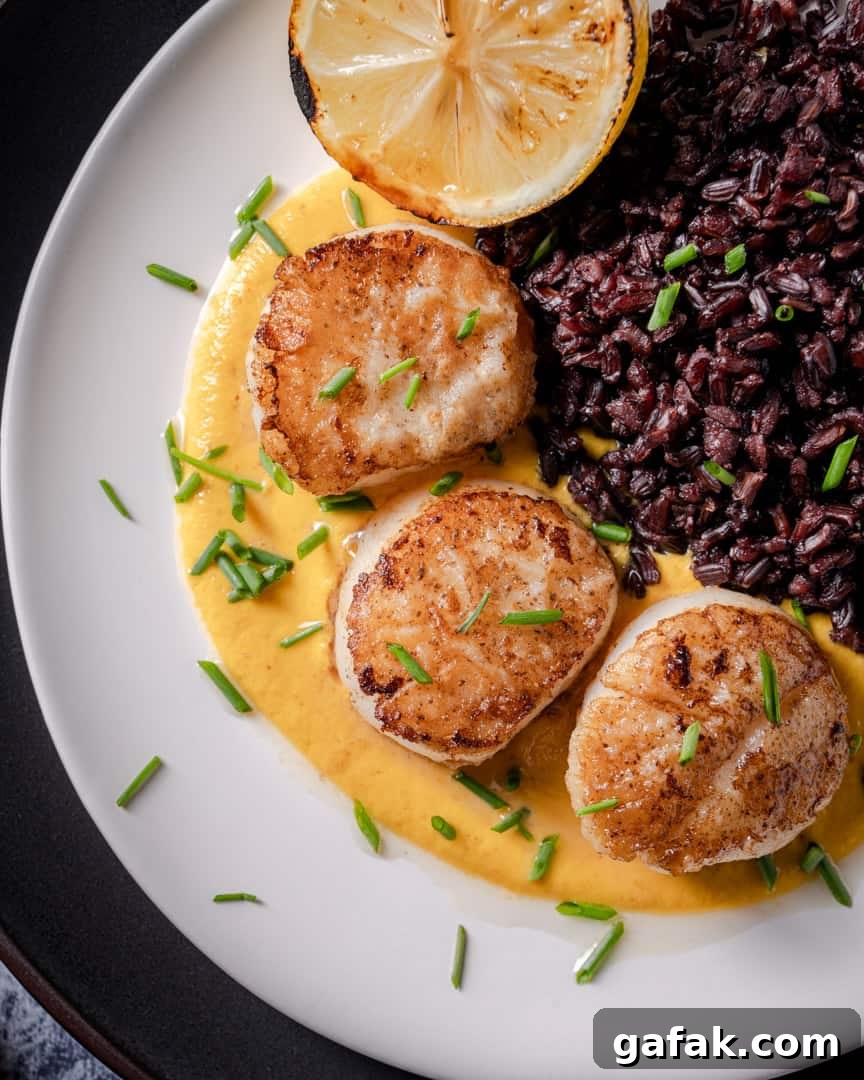 Scallops with Golden Romesco Sauce