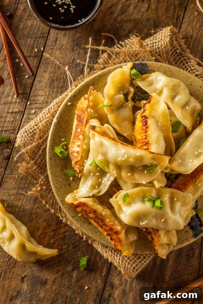 Easy Air Fryer Frozen Dumplings & Potstickers