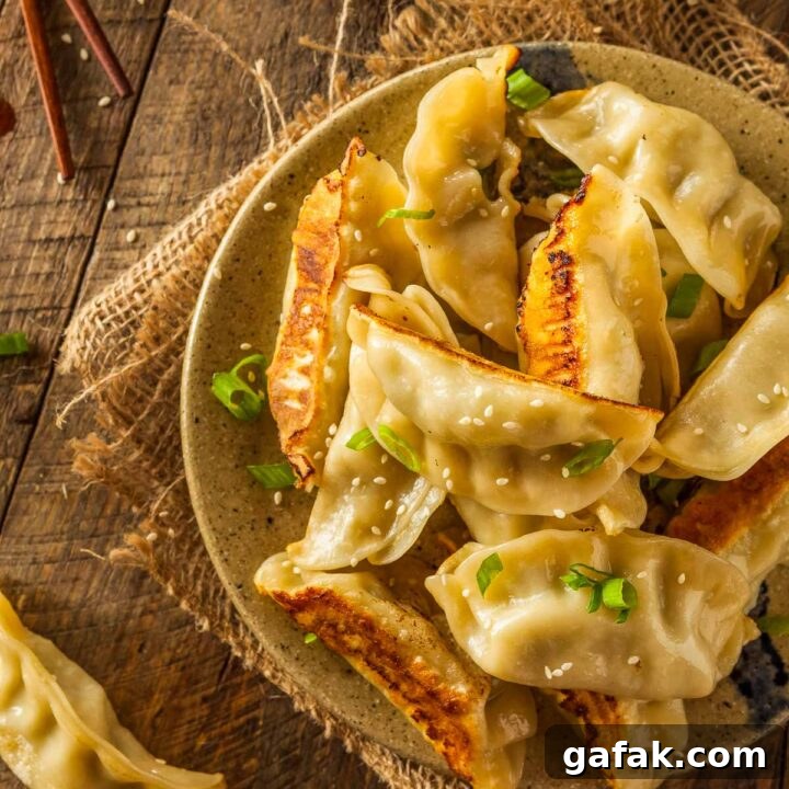 Easy Air Fryer Frozen Dumplings & Potstickers