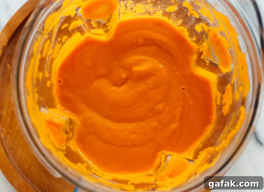 tomato soup in blender