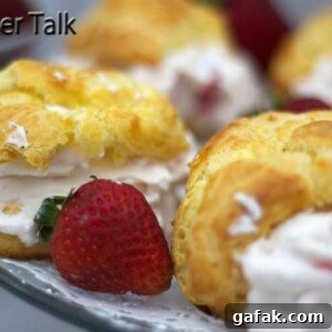 Strawberry Cream Puffs from the State Fair Recipe 12 A close up of strawberry cream puffs