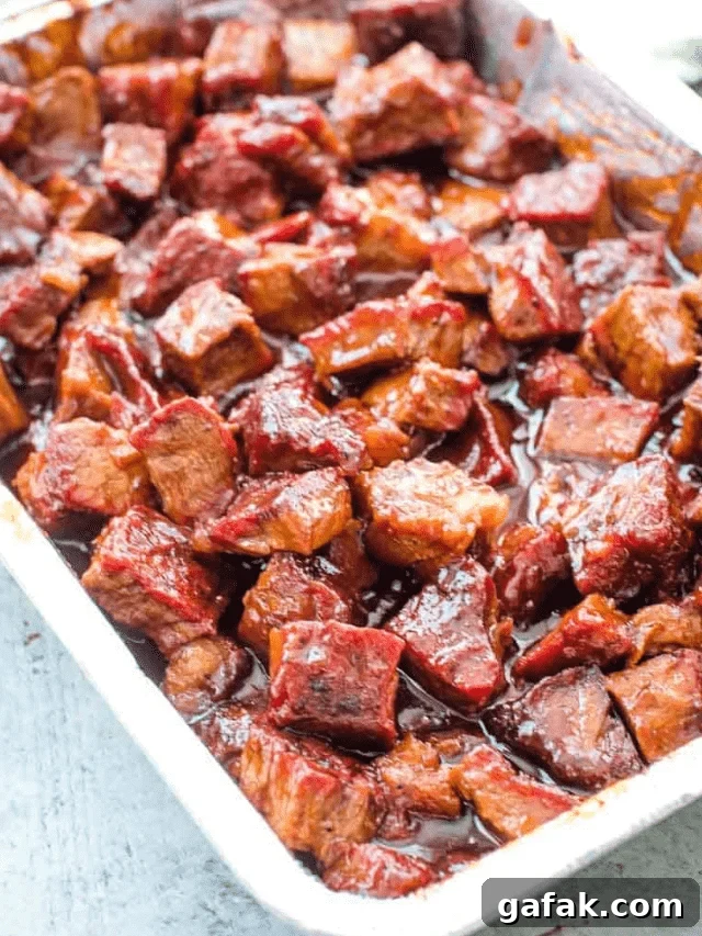 Affordable Burnt Ends Recipe: Crispy Smoky Beef Without Pitmaster Gear 2 Poor Man’s Burnt Ends Inside a Pan