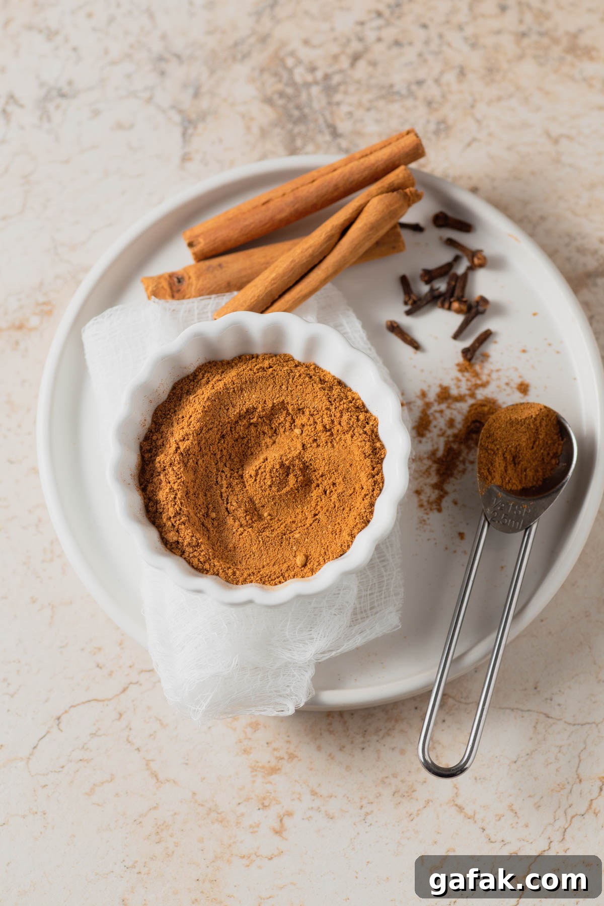 homemade pumpkin pie spice in a bowl
