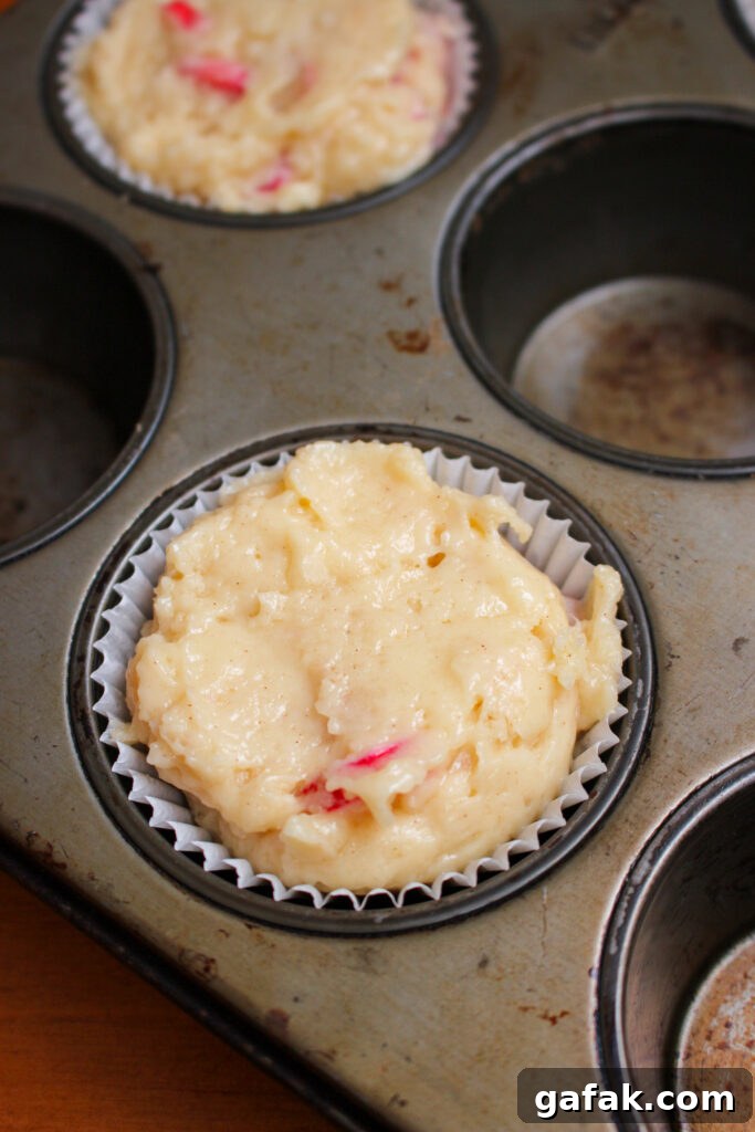 Muffins ready to bake
