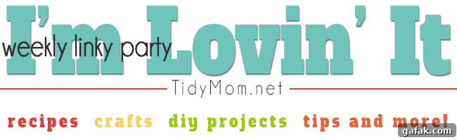 I'm Lovin It Party at TidyMom.net every week!