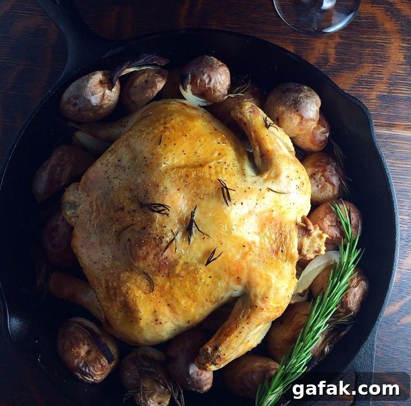 Roasted Chicken and Red Potatoes with Rosemary