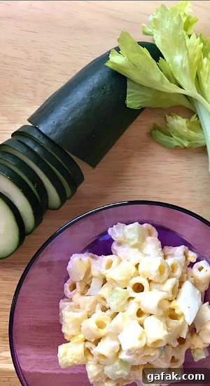 Mom's Cucumber Noodle Salad is the perfect summer time side dish. Mom's Cucumber Noodle Salad