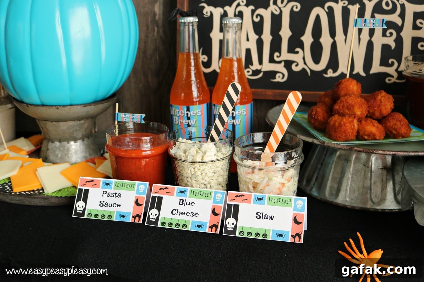 Halloween Spooky Chicken Slider Bar Printables for Party Decor 12 Free Printable Spooky Chicken Slider Bar Tent Labels.