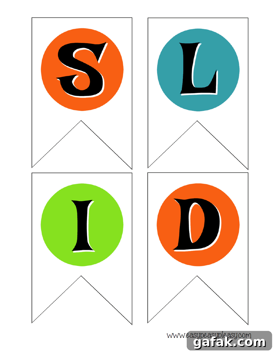 Halloween Spooky Chicken Slider Bar Printables for Party Decor 8 SLID for slider bar banner