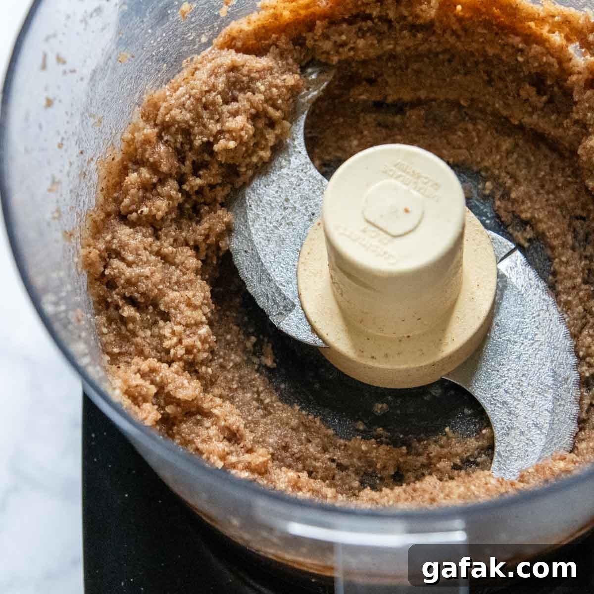 pecan crust in a food processor.