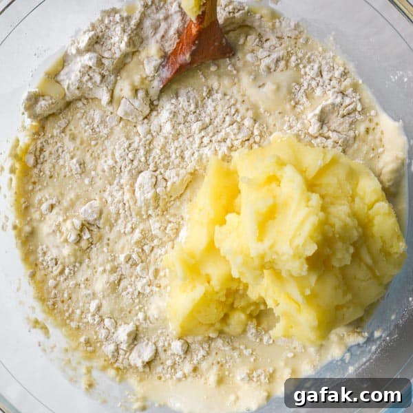 Flour and mashed potatoes