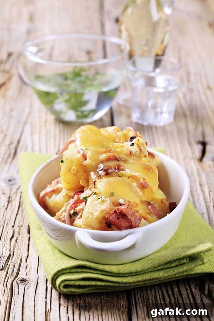 Ham Potatoes Au Gratin