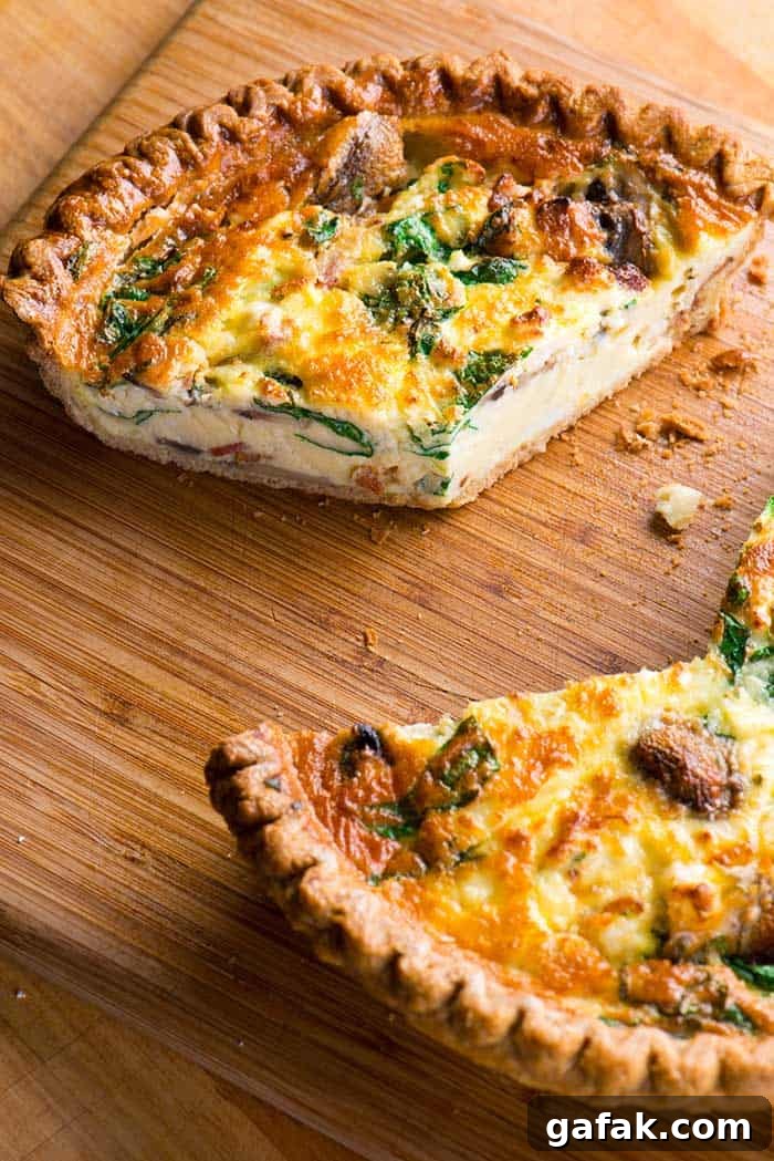 ham cheese egg quiche