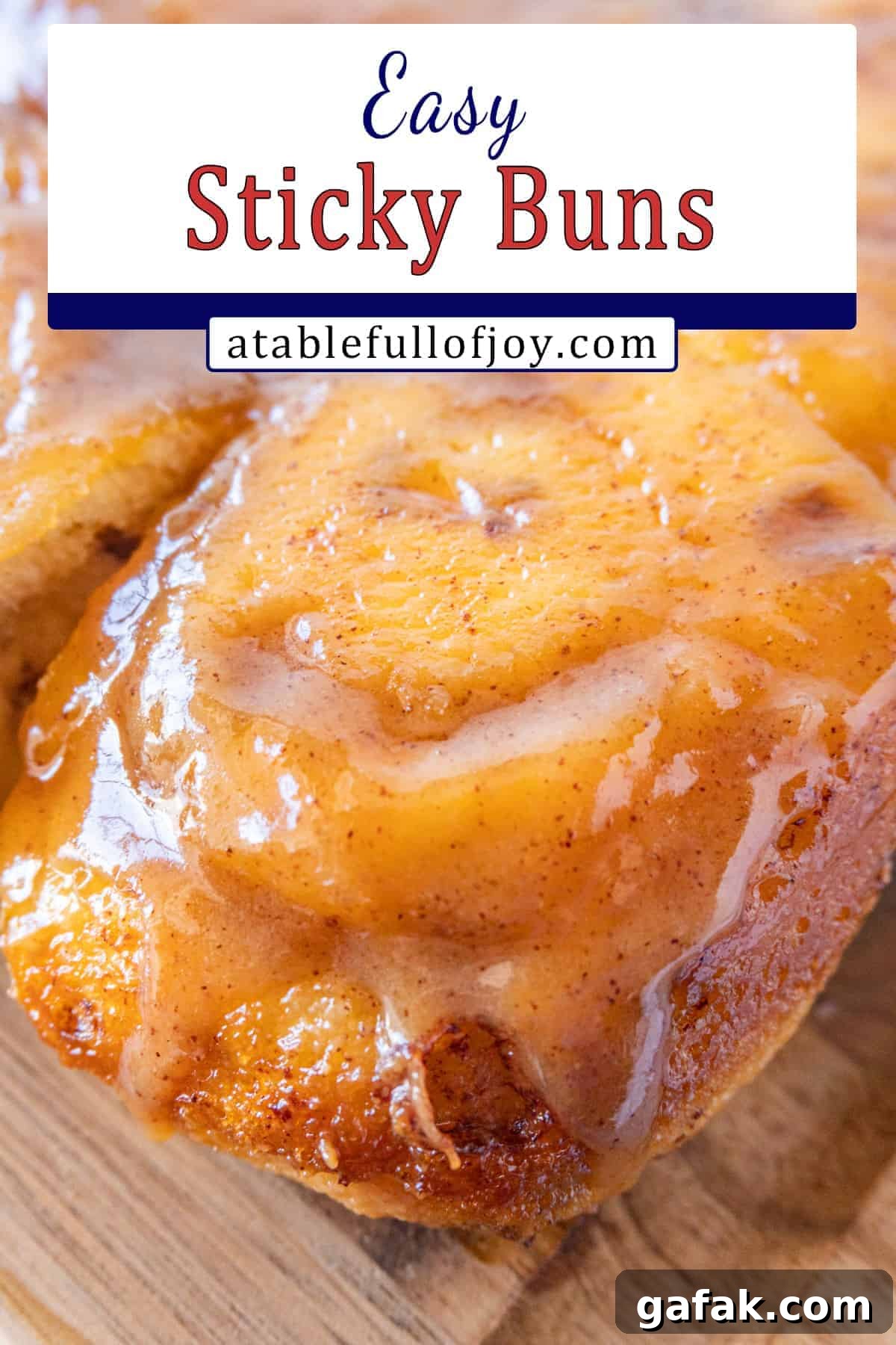 Sticky bun pinterest image