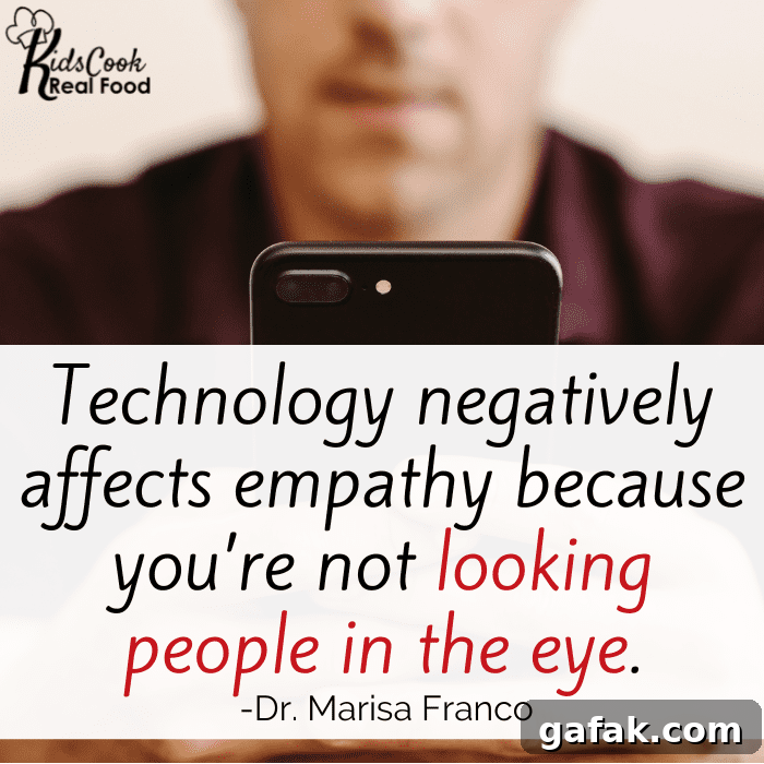 Technology negatively affects empathy because you’re not looking people in the eye. -Dr. Marisa Franco