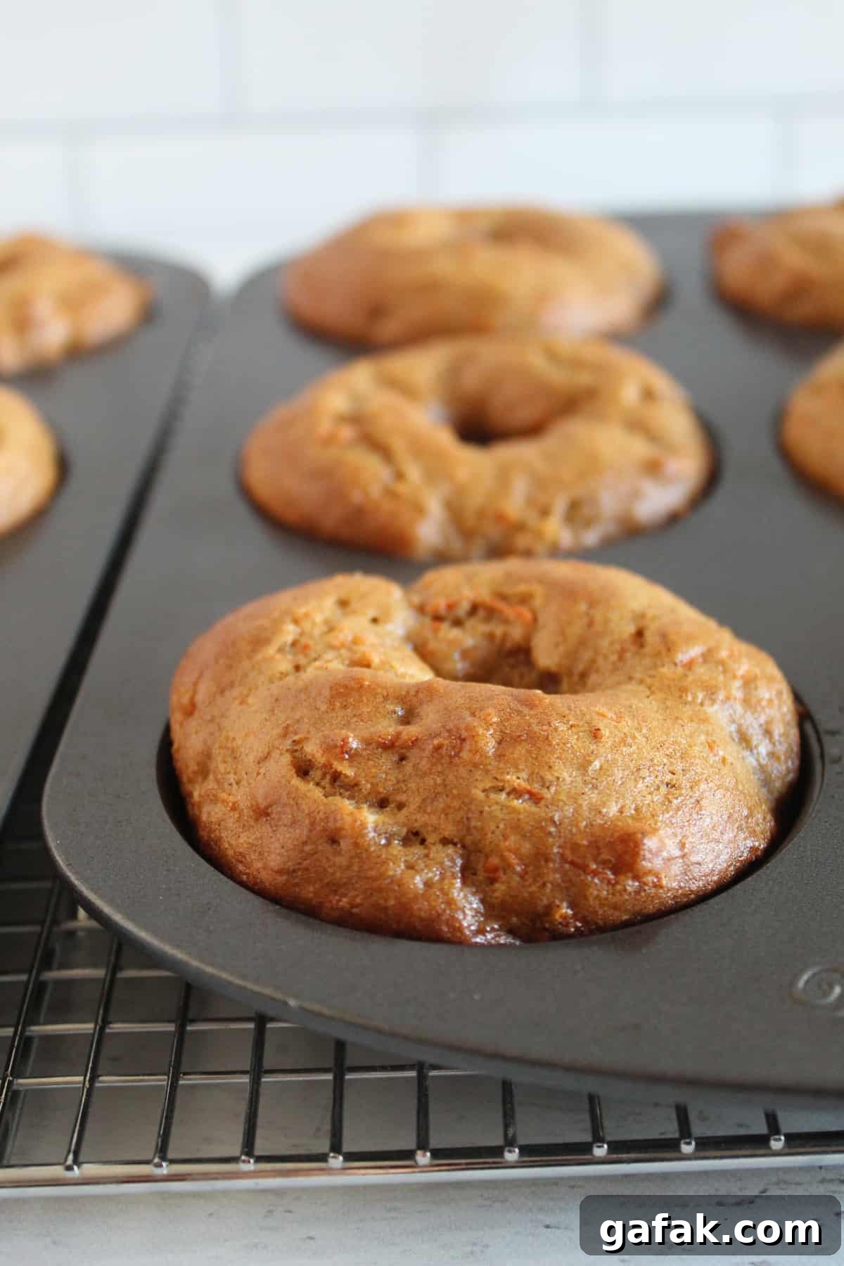 donuts baked in a donut pan