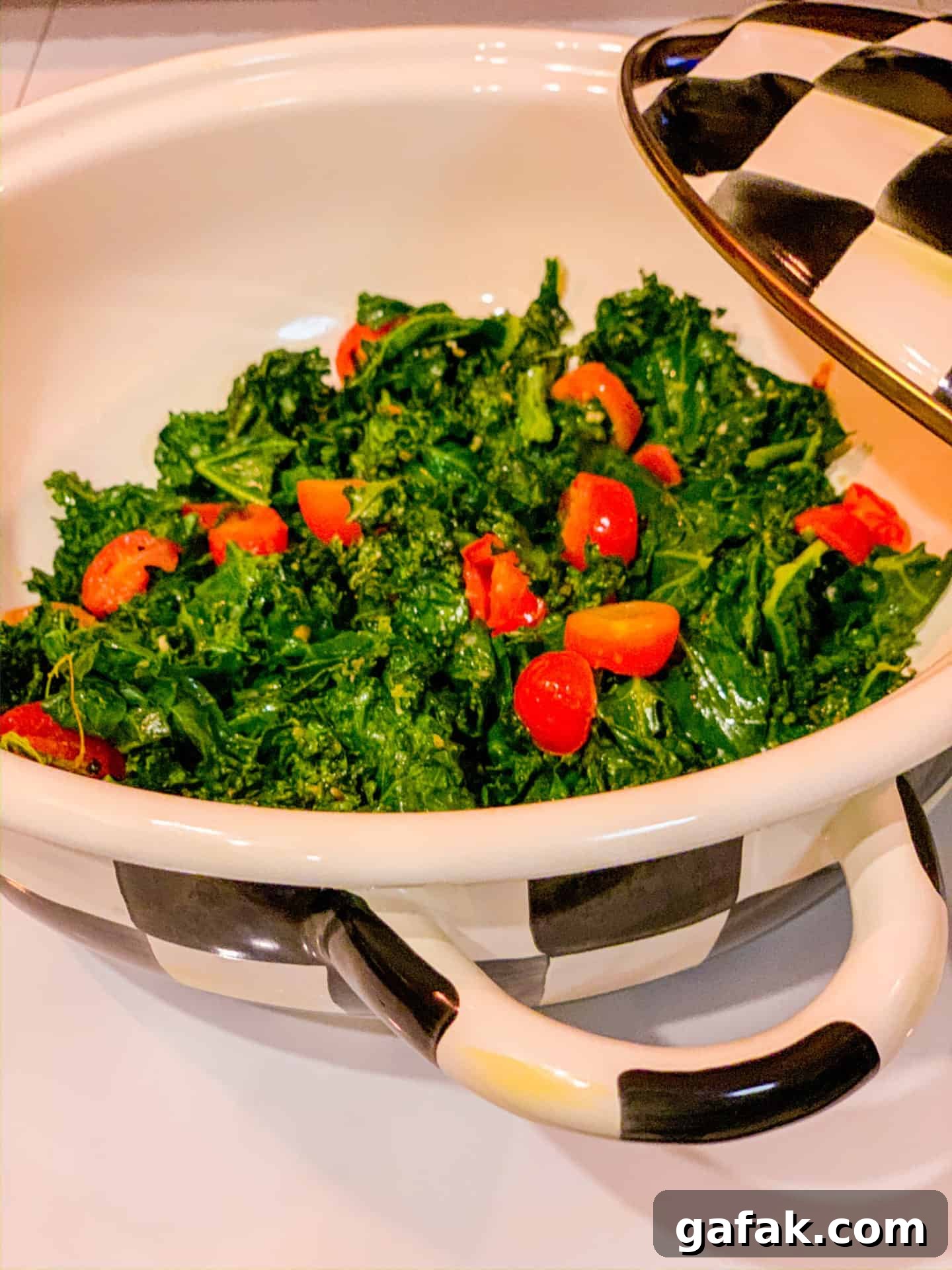 Super Easy Air Fryer Kale Salad