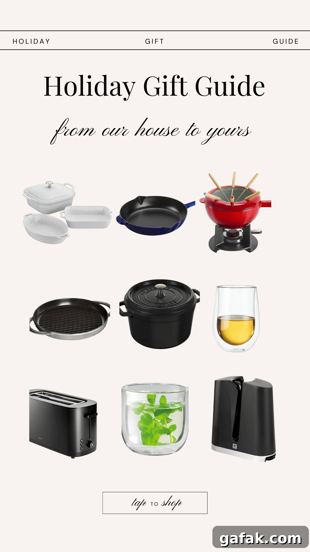 Holiday gift guide for cooks. 