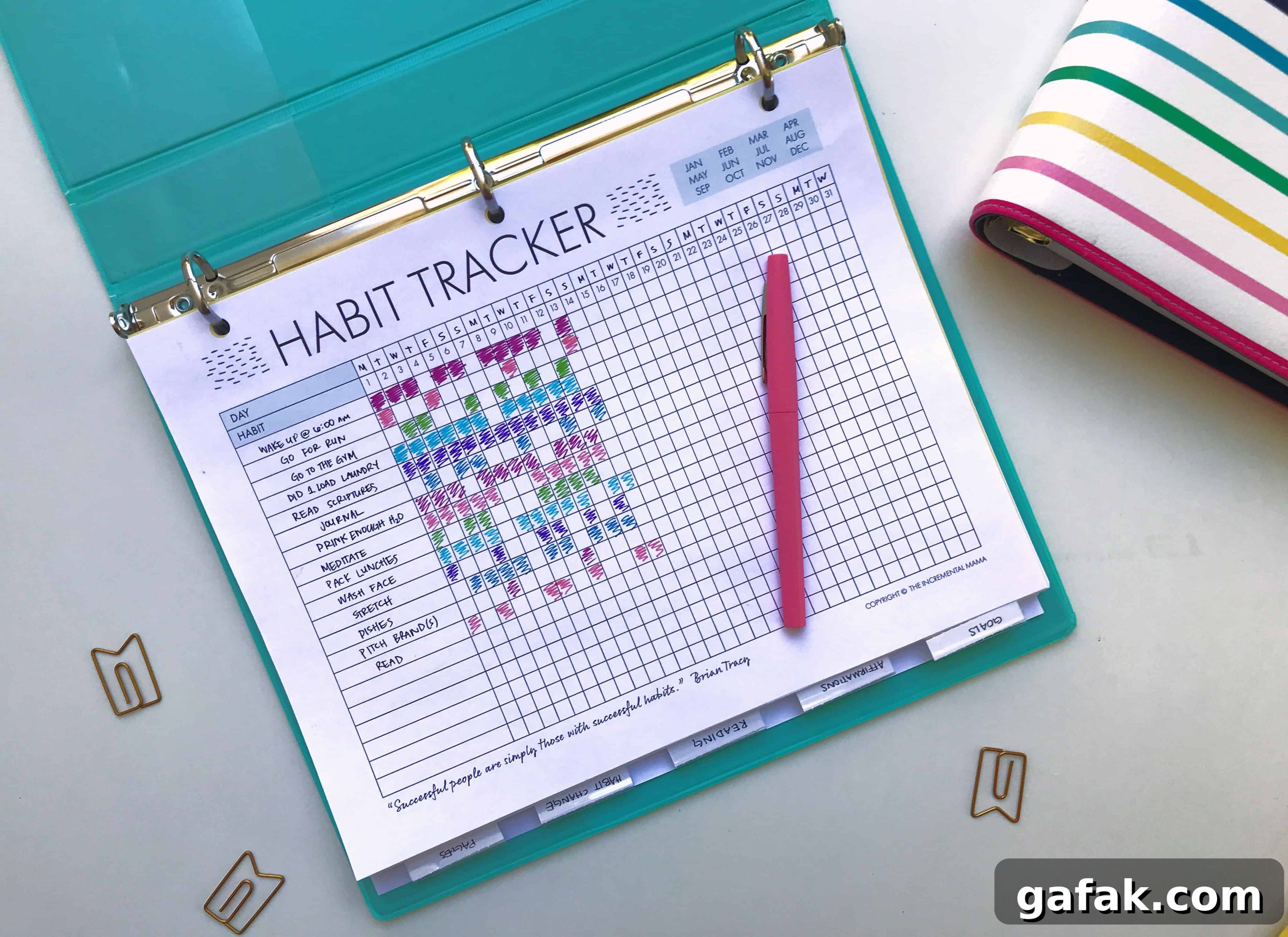 Free 30 day habit tracker printable