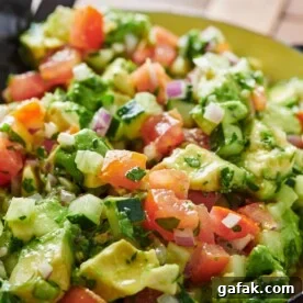 Tomato, Avocado and Cucumber Salad