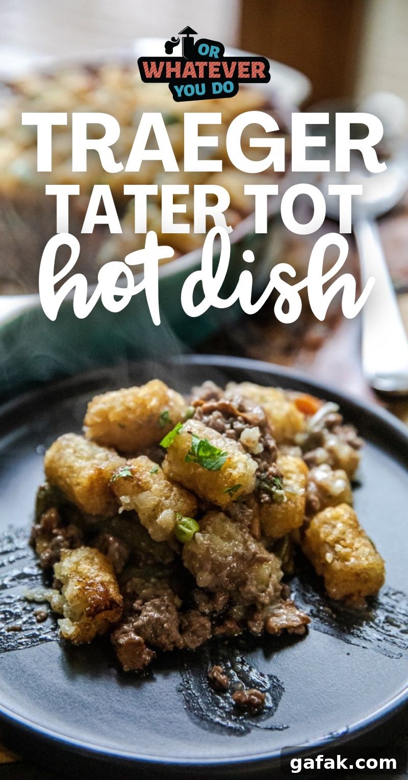 Traeger Tater Tot Casserole Recipe for Smoky, Crispy Comfort Food 2 Traeger Tater Tot Hot Dish