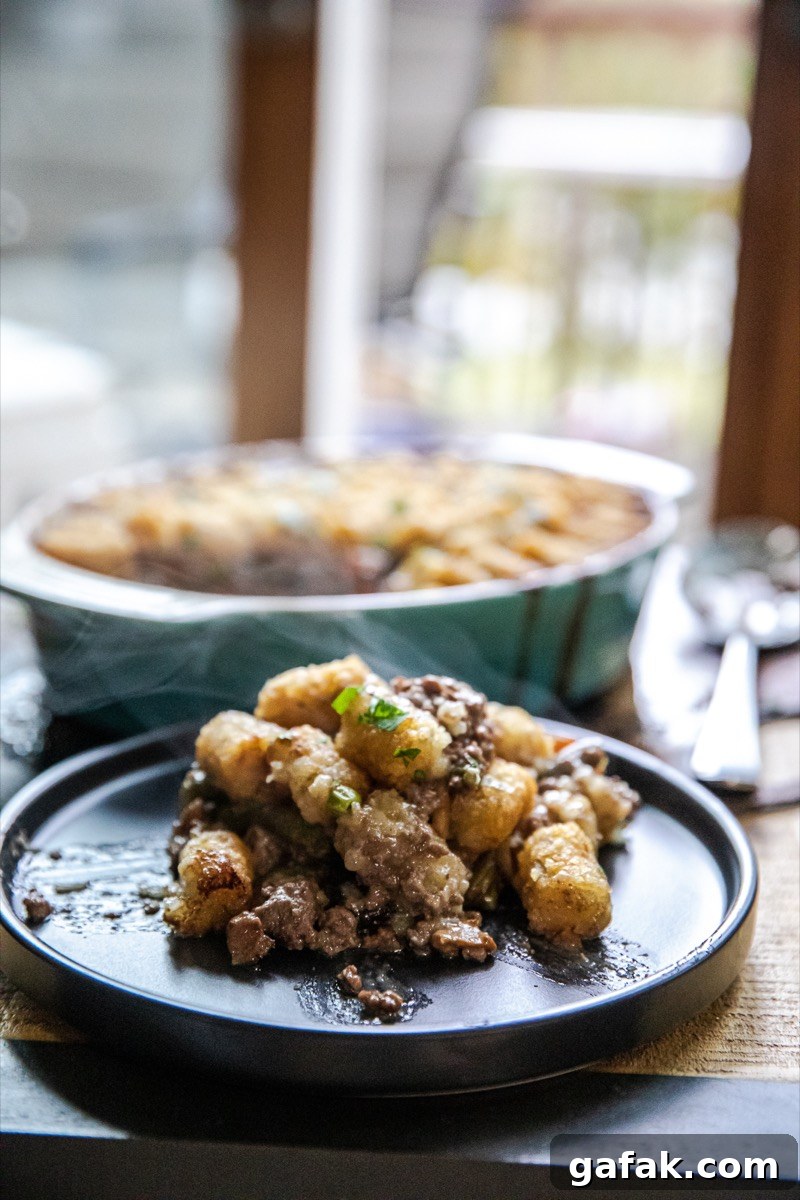 Traeger Tater Tot Casserole Recipe for Smoky, Crispy Comfort Food 7 Traeger Tater Tot Hotdish