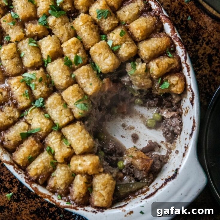 Traeger Tater Tot Hotdish