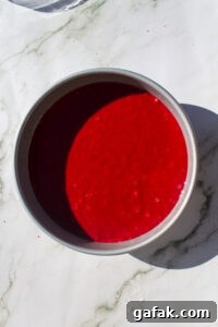 Decadent Red Velvet Cake Recipe for Moist, Silky Layers 8 red velvet cake before baking