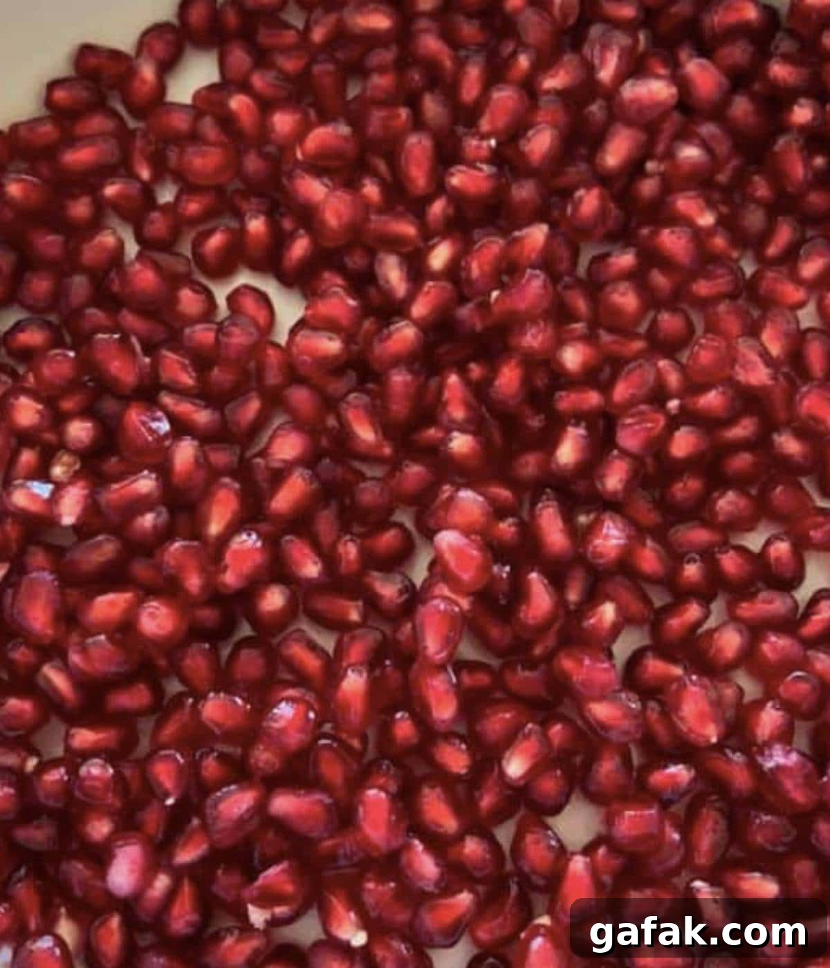Bowl of pomegranate seeds.