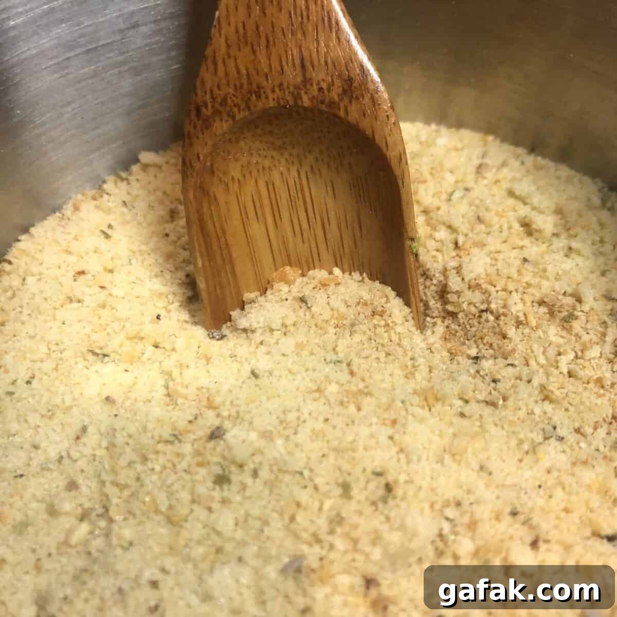 Homemade breadcrumbs.