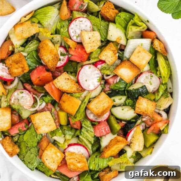 Fatteh with Pita, Hummus, and Creamy Yogurt Bowl 16 Fattoush recipe.