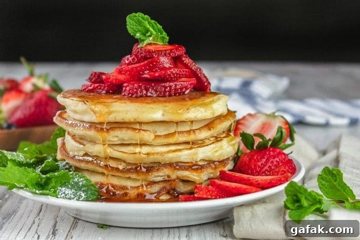 Fluffy Cream Cheese Pancakes