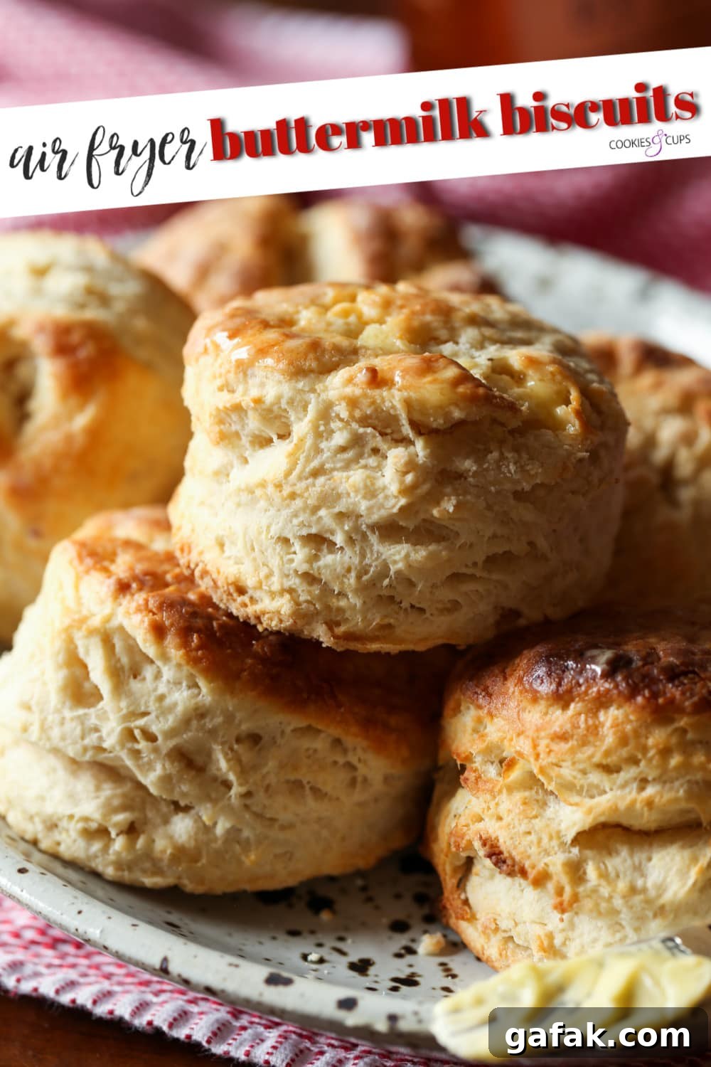 Air Fryer Biscuits Pinterest Image