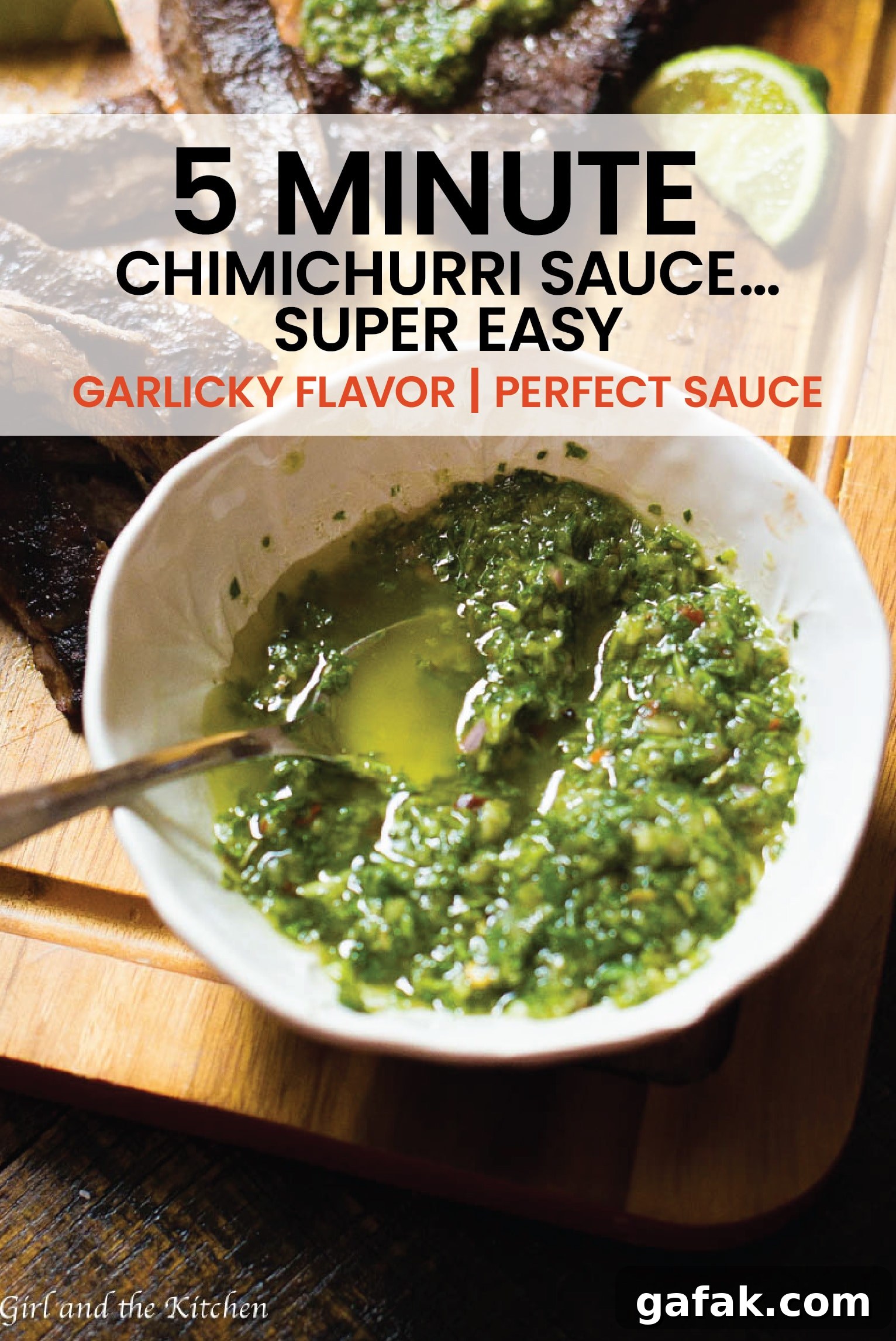 My 5 minute chimichurri sauce has a secret ingredient that sets it apart from the rest! #chimichurrisauce #sauce