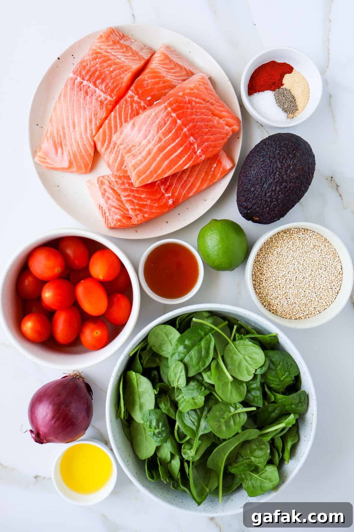 Ingredients shown to make the recipe.